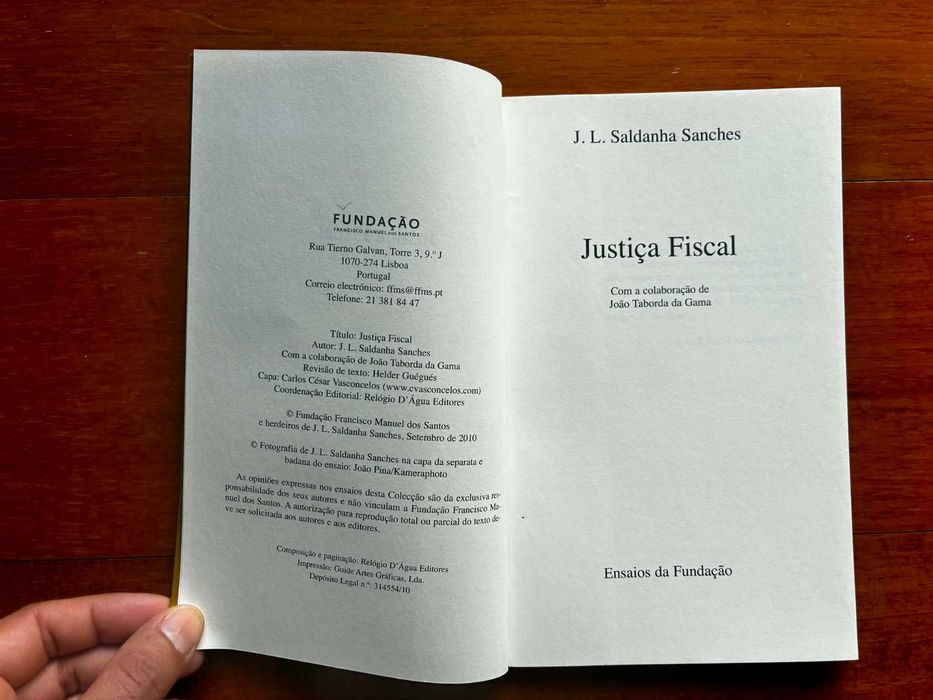 "Justiça Fiscal" de J. L. Saldanha Sanches