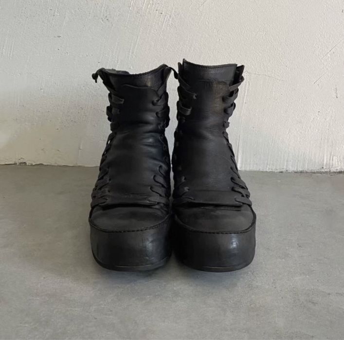 Julius 14SS Runway Stripe Boots