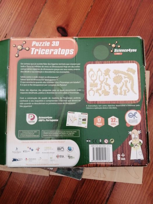 Triceratops 3D puzzle