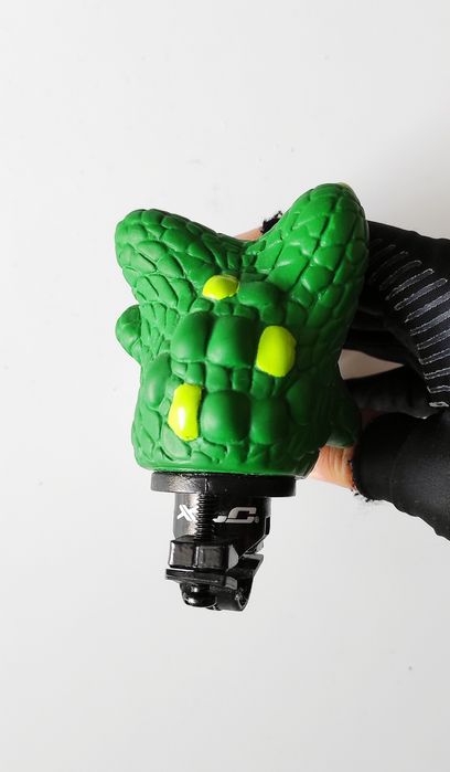 Klakson rowerowy Dzwonek na Rower XLC DD-H03 89g Krokodyl jak Nowy