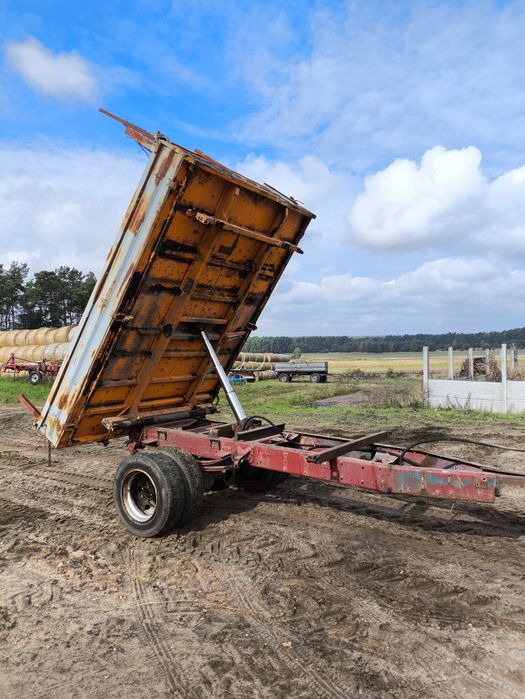 Przyczepa wywrotka x3 jednoosiowa Meiller rolnicza tandem hl brandys 6