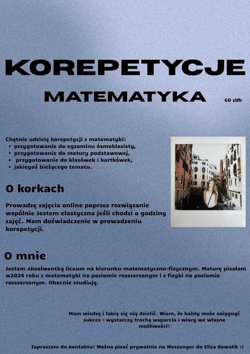 Korepetycje MATEMATYKA