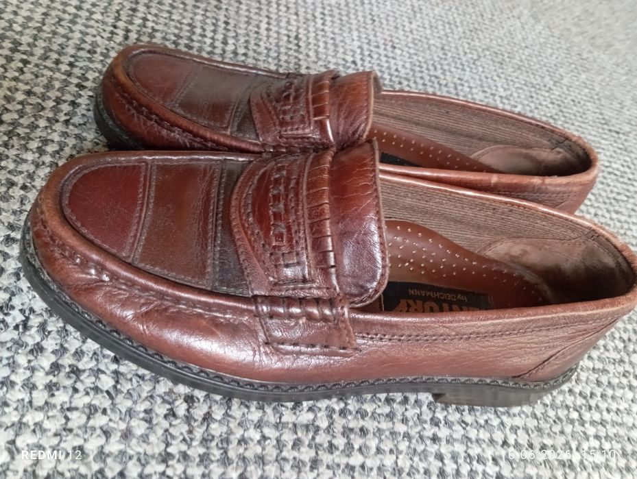 mokasyny unisex marki Century mahoniowe r. 41