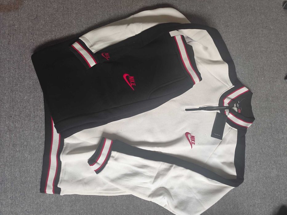 Nowe dresy męskie komplet spodnie bluza Nike XXL ocieplane bawełna