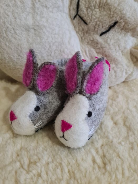 Пинетки, тапочки, угги, сапожки. Войлок натуральный. Стопа 10 см .