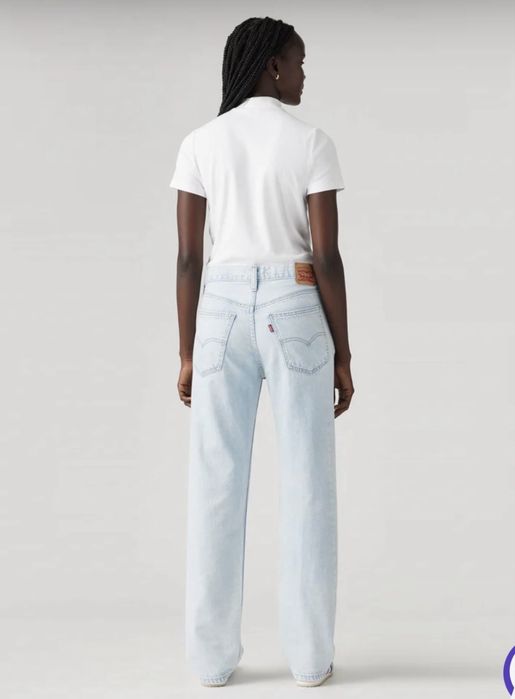 Джинси оригінал Levi’s low pro ligtweight right over light wash  р 28