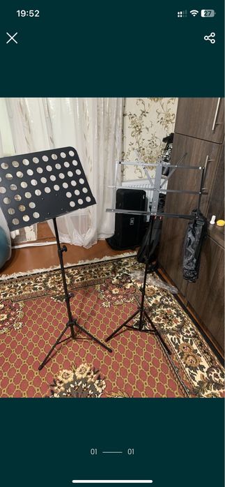Педаль для бас бочки  нова. Тренувальні педи, щотки палички. Пюпітри, підставки для нот