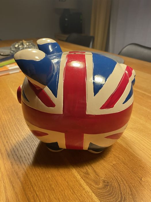 Świnka Skarbonka DUŻA * UNION JACK *