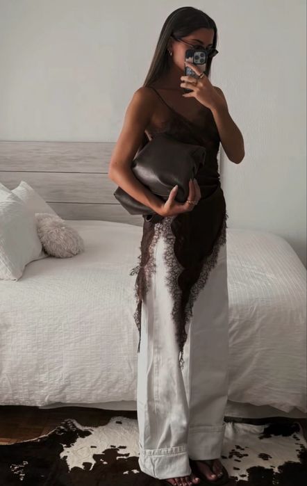 Сукні топ zara з хвостом сатін кружево