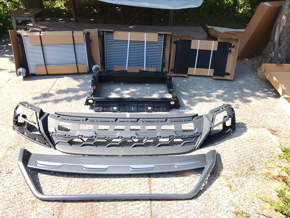 VW Volkswagen Tiguan 2 Allspace Губа спойлер переднього бампера