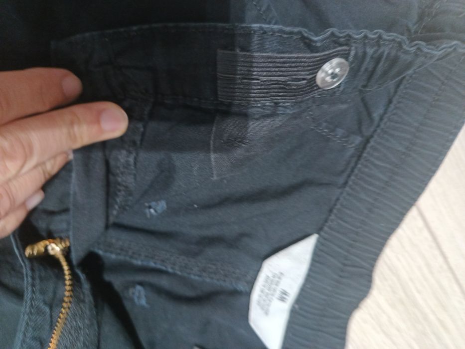 Spodnie dziewczęce cargo czarne 158