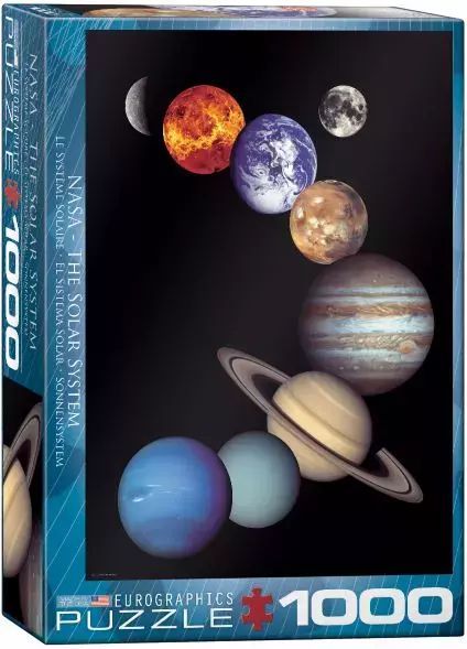 Puzzle 1000 elementów. NASA, System solarny. Eurographics