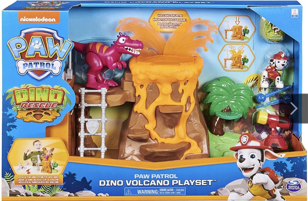Psi patrol zestaw dino rescue wulkan dinozaur