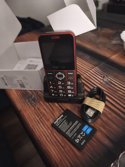 myPhone Halo 3 - telefon dla seniora - czerwony - nowy - okazja