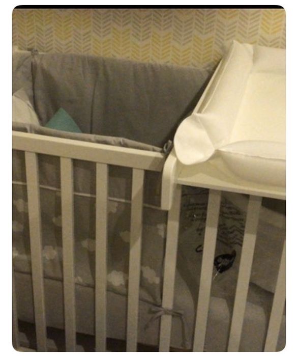 Cama grades com muda fraldas Trama
