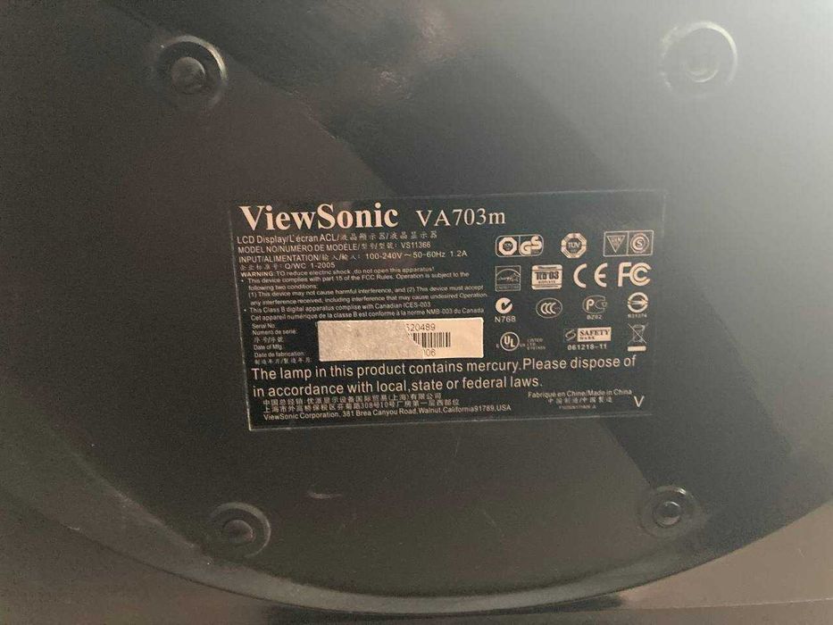 Монитор Viewsonic VA 703m