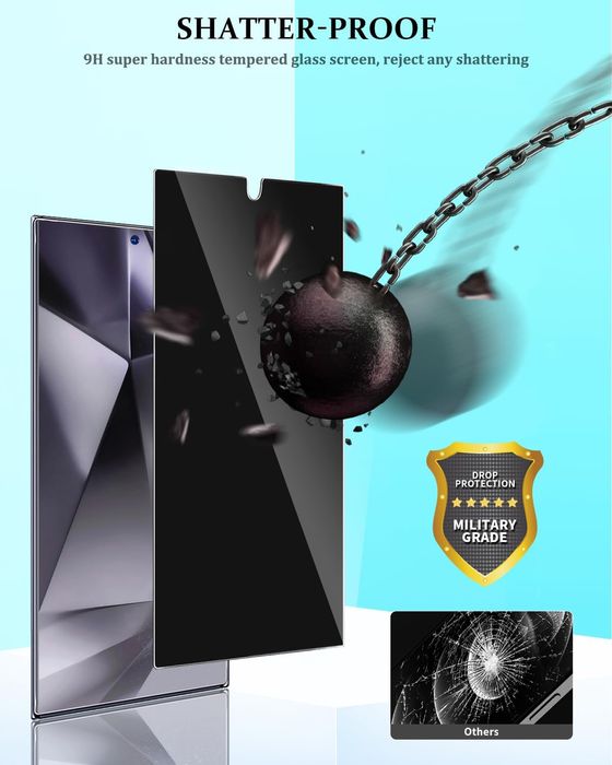 Ochrona Prywatności do Samsung Galaxy S24 Ultra Szkło + ochrona