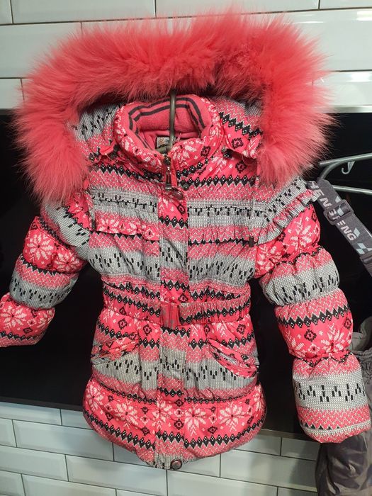 Зимний комбинезон тройка для девочки 134