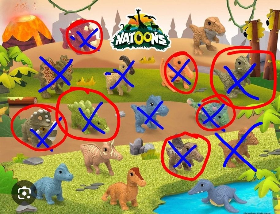 Kinder natoons dinosaur