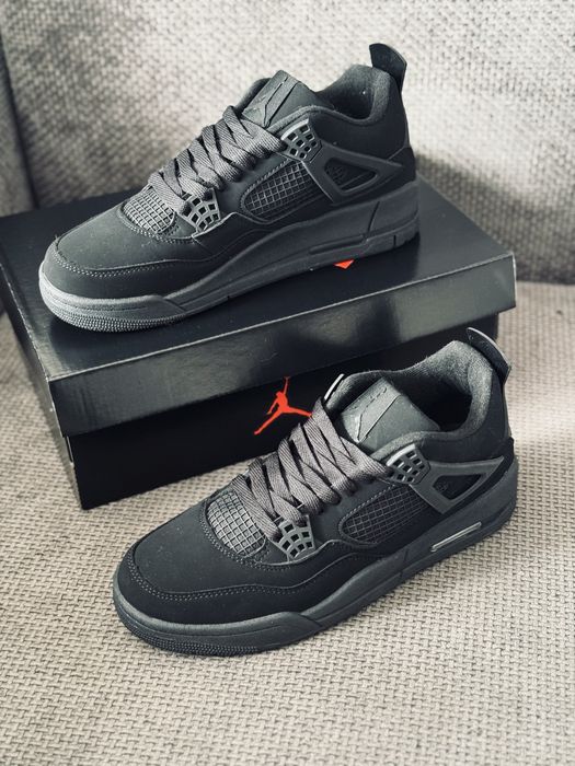Nike Air Retro Jordan 4 Black Cat winter кросівки зимові Джордан 4