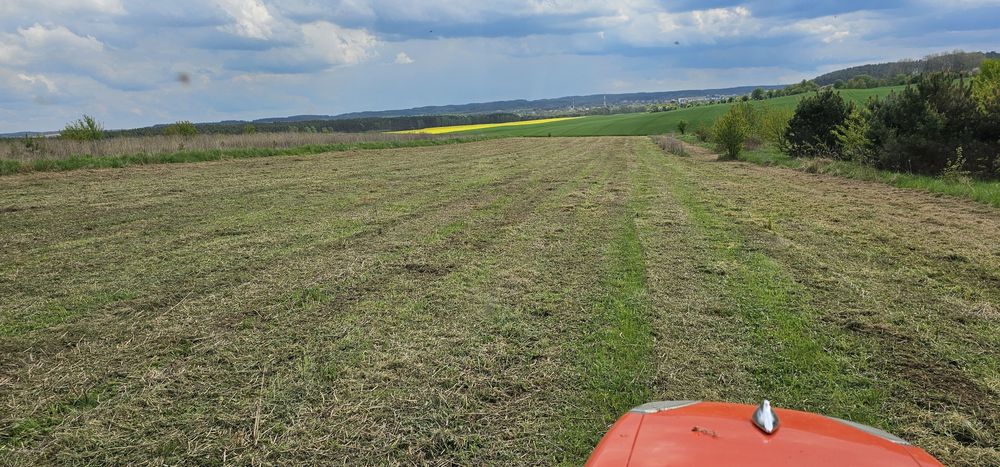 Koszenie traw profesjonalnym traktorkiem