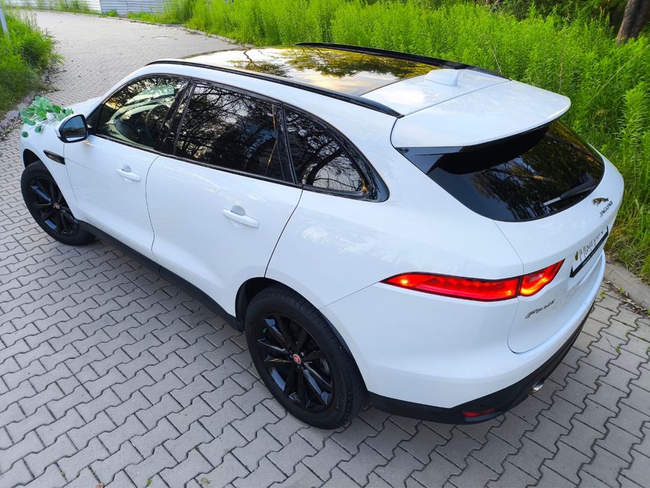 Jaguar F-Pace do ślubu. Auto z kierowcą.