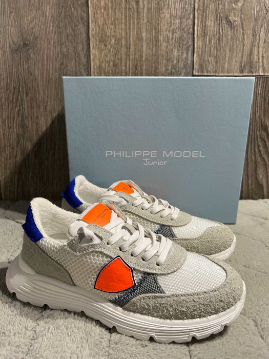Buty skórzane sneakersy philippe model 75169 nappy dragon 37