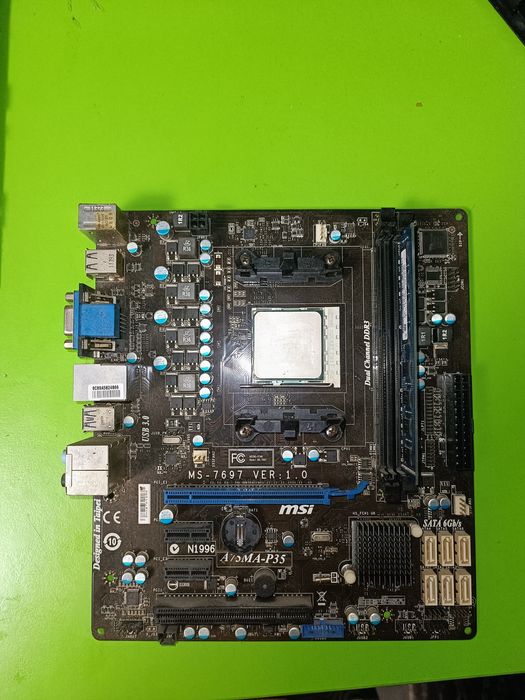 Комплект AMD A4 3300 series, msi a75ma