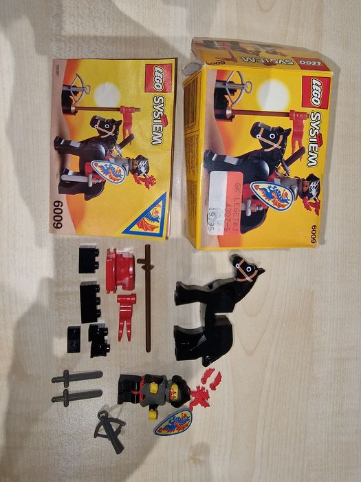 LEGO 6009 Black Knight (1992) – komplet z pudełkiem i instrukcją