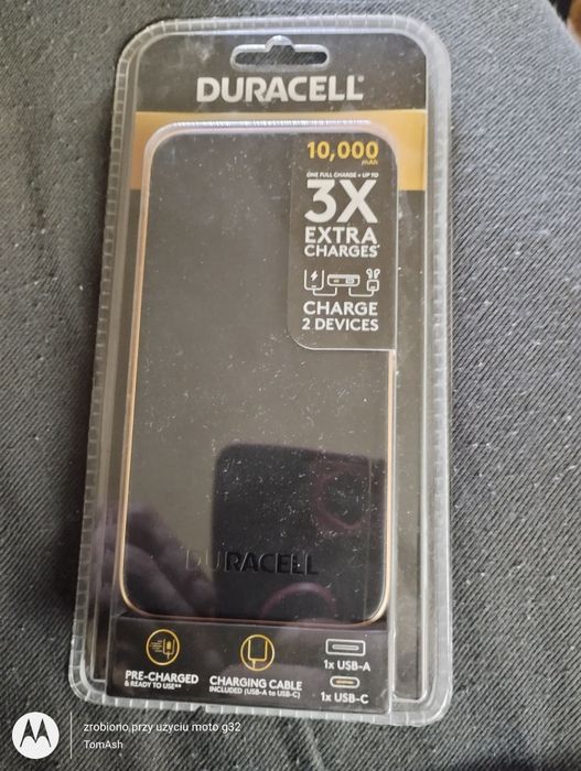 Powerbank duracell model DRPB3009A -nowy w blistrze +Gratis