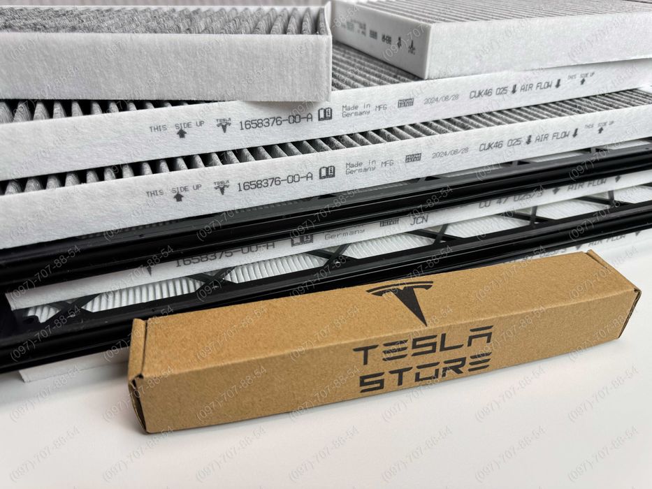 Фільтр HEPA 1658375-00-А Tesla Model Y (ОРИГІНАЛ, новий) комплект