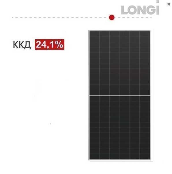‼️‼️110$НОВЕ ПОКОЛІННЯ Сонячних панелей LONGI Solar 655Вт Hi-MO 9, LR8-66HYD-650M, двосторонні, ККД 24.4%