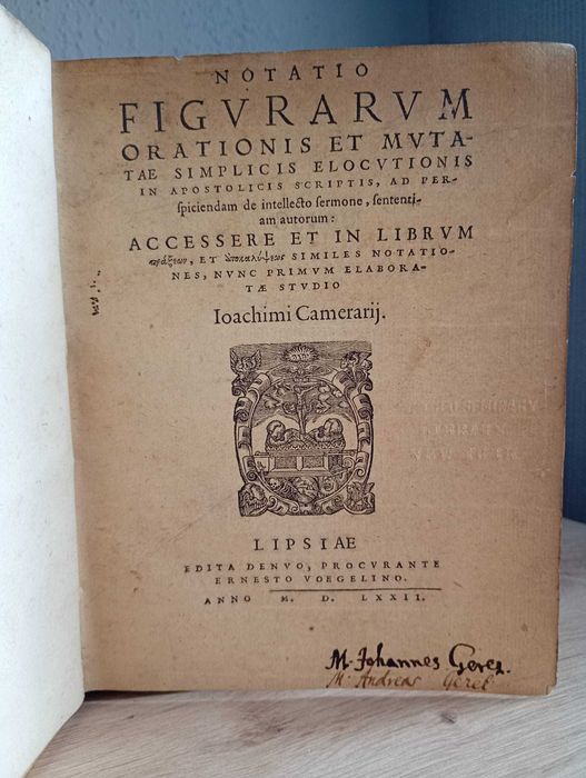 Starodruk 1573 Retoryka Biblijna  - Lipsk - Biblia - Religia
