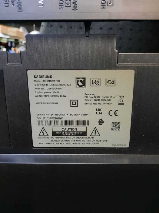 65" SAMSUNG НОВИЙ 4K UHD 8серія Смарт Український 65BU8500 з Німеччини
