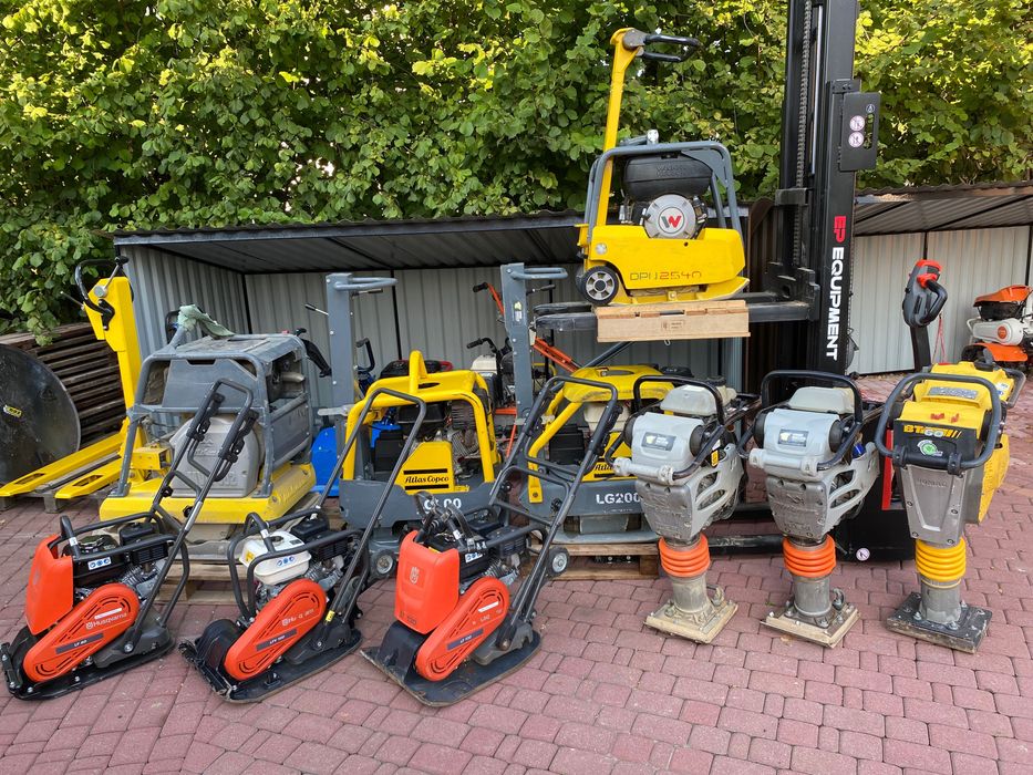 Wypożyczalnia sprzętu budowlanego ogrodowego, zagęszczarka, agregat