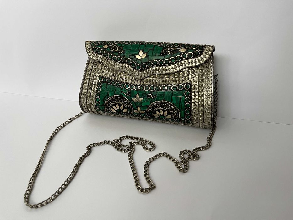Вінтажна металева сумочка, клатч, ручна робота, Індія, Пакистан.