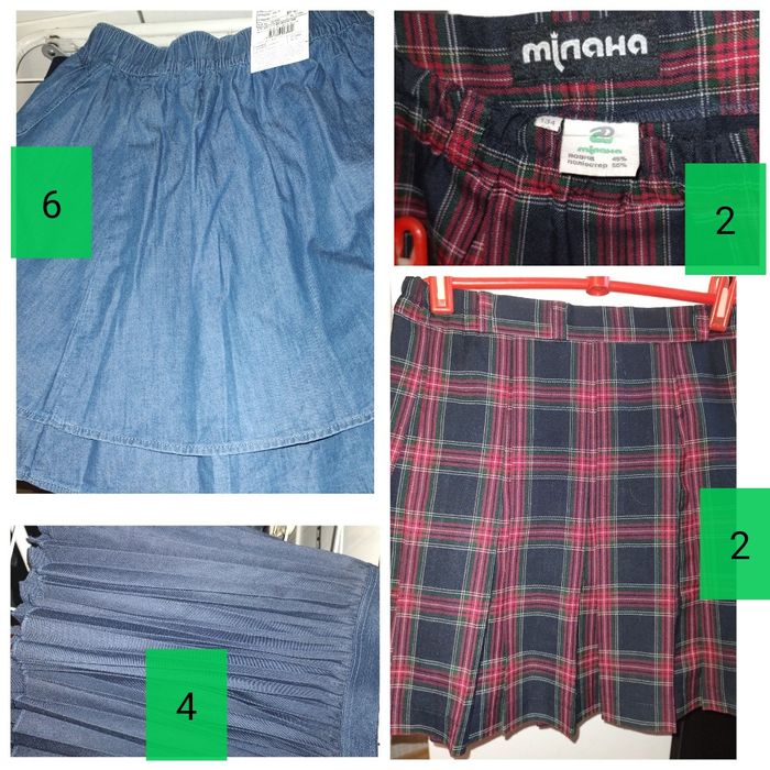 ПІВЦІНИ шкільна форма 134 Мілана жакет LC Waikiki спідниця юбка