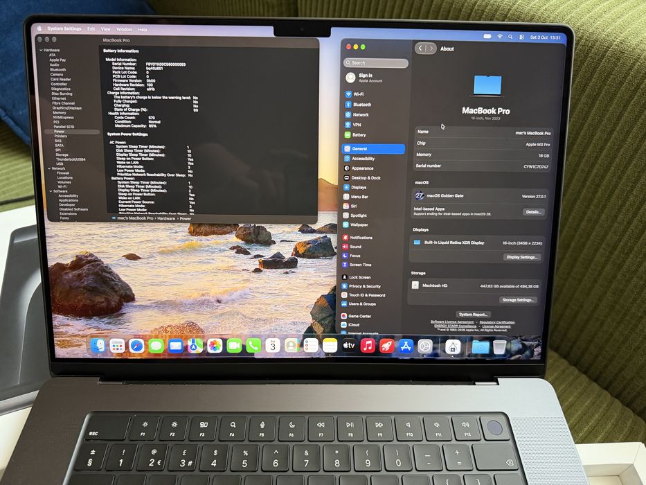 Macbook Pro 16 M3 Pro 18GB/512GB 12CPU/18GPU | Zestaw