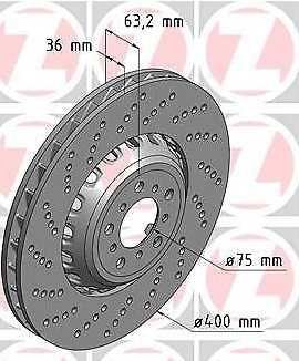 Discos BMW M5 F10 400x36mm - Novos!