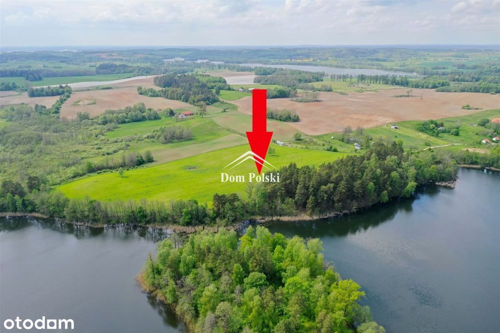 Mazury - Działki z linią brzegową jeziora - Gąski - Widok 3