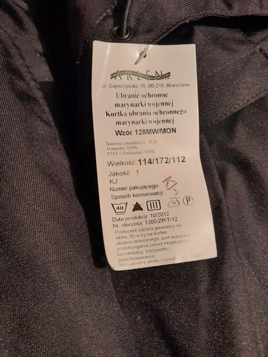 Ubranie ochronne 128MW/MON roz.S/L