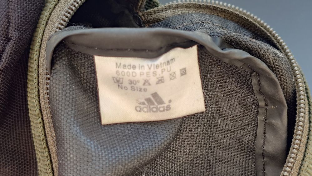 Kosmetyczka Adidas dwie komory na zamek