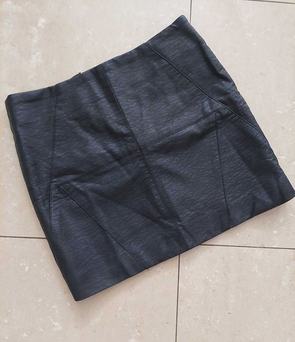 Spódnica skórzana H&M r 34, XS mini, j nowa