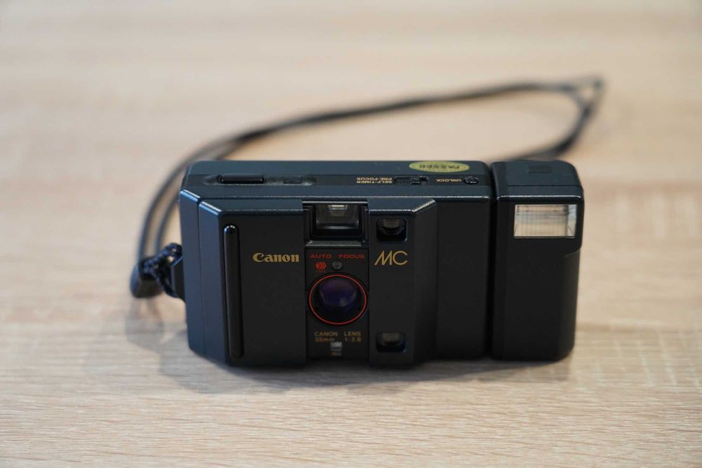 Canon MC aparat analogowy wraz z lampą Canon MC-S