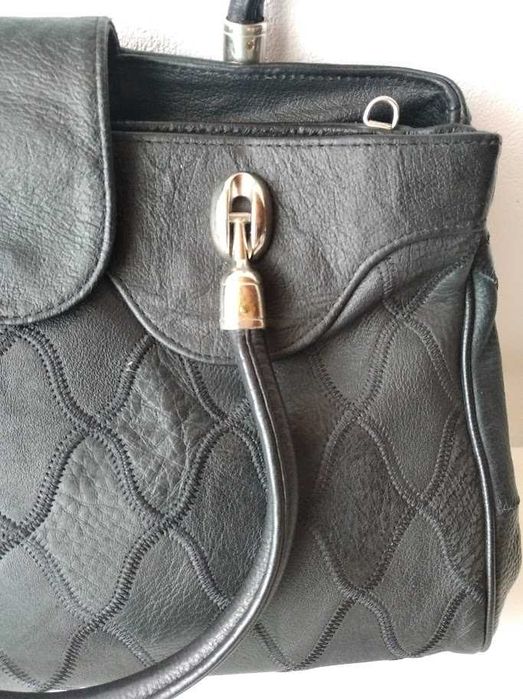 torebka damska czarna skóra naturalna nieużywana