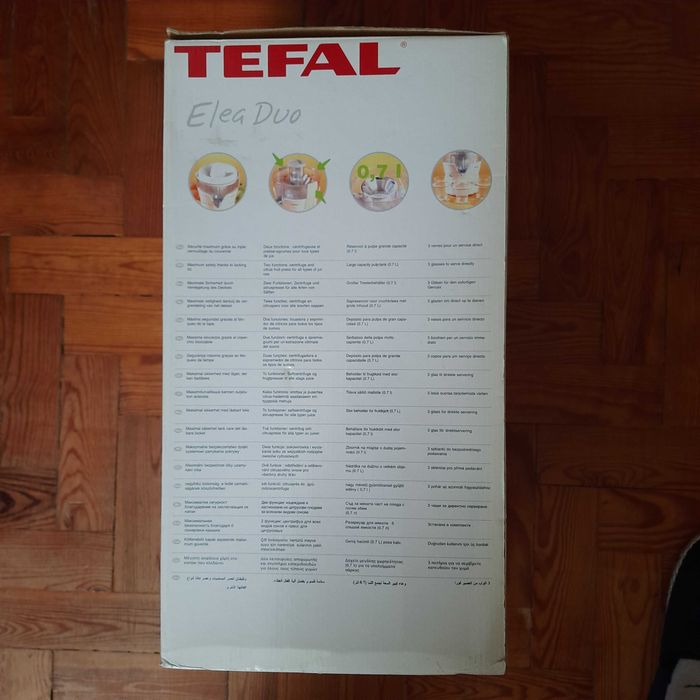 Máquina de sumos / liquidificadora Tefal Elea Duo nova, nunca usada