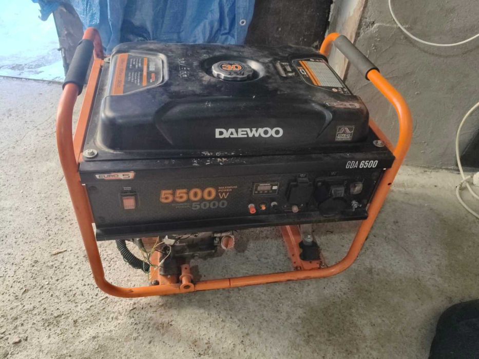Генератор Daewoo GDA 6500  5.5 кВт, потужний і надійний, стан як новий