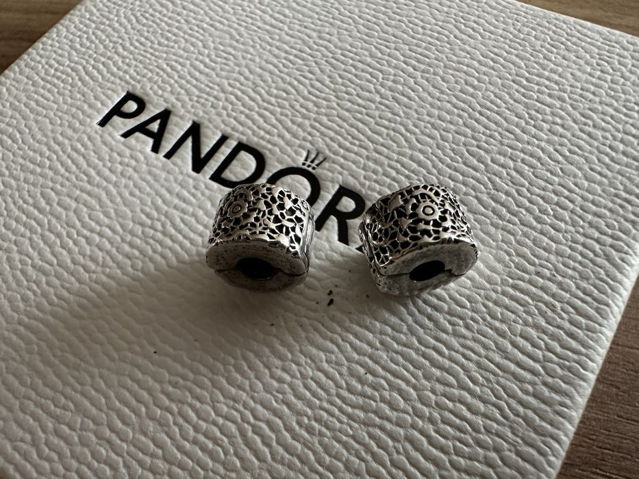 Pandora klipsy koronka para