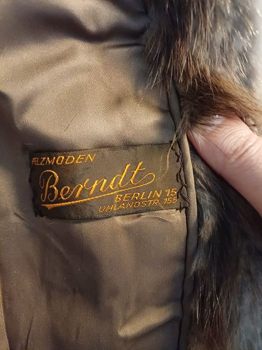 Futro z piżmakow  Berndt 40/42 piękne