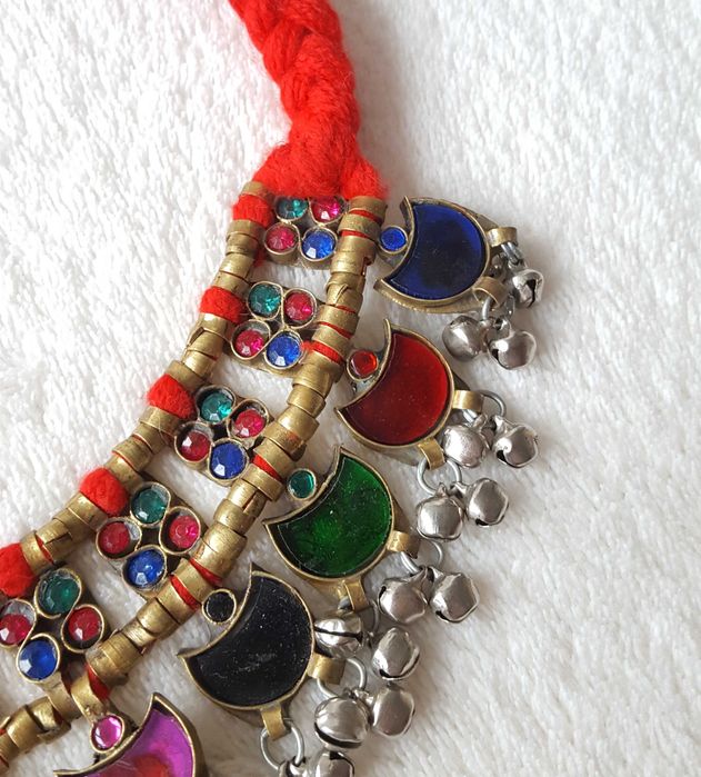 Orientalny naszyjnik afgański boho etno bohemian hippie tribal kolia